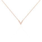 Collier Nollia Argent Rose Oxyde De Zirconium - Colliers fantaisie Femme | Histoire d&rsquo;Or