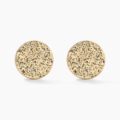 Boucles D'oreilles Puces Blanka Plaqu&eacute; Or Jaune - Boucles d'oreilles fantaisie Femme | Histoire d&rsquo;Or