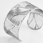 Bracelet Jonc Andor Acier Blanc - Bracelets joncs Femme | Histoire d&rsquo;Or