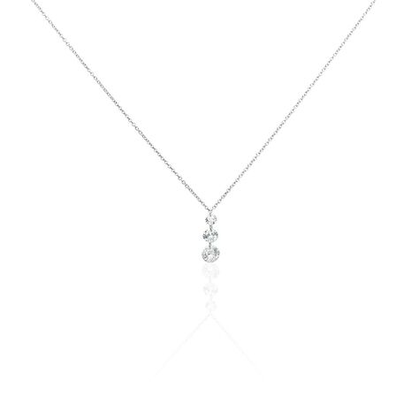 Collier Argent Constantin Argent Blanc Oxyde - Colliers fantaisie Femme | Histoire d&rsquo;Or