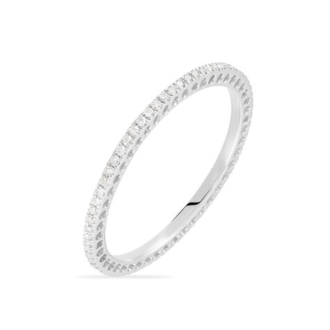 Alliance Lu Or Blanc Diamant - Alliances Femme | Histoire d’Or