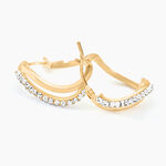 Cr&eacute;oles Hekate Or Jaune Strass - Boucles d'oreilles cr&eacute;oles Femme | Histoire d&rsquo;Or