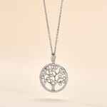 Collier Chimere Argent Blanc Oxyde De Zirconium - Colliers fantaisie Femme | Histoire d&rsquo;Or