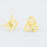 Boucles D'oreilles Puces Philine Fleur Or Jaune - Clous d'oreilles Femme | Histoire d&rsquo;Or