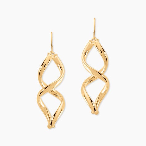 Boucles D'oreilles Pendantes Merone Vagues Or Jaune - Boucles d'oreilles pendantes Femme | Histoire d’Or