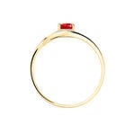 Bague Sagesse Or Jaune Rubis Et Diamant - Bagues solitaires Femme | Histoire d&rsquo;Or