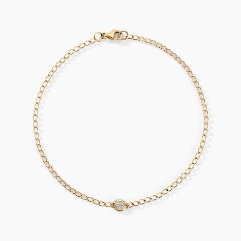 Bracelet Mahe Or Jaune Diamant - Bracelets Femme | Histoire d&rsquo;Or