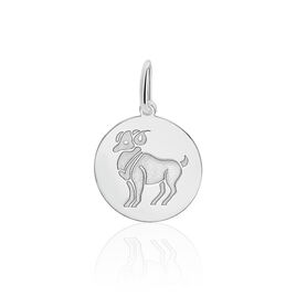 Pendentif Zodiaque Rond Argent Blanc - Pendentifs Zodiaque Famille | Histoire d’Or