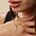 Collier Plaqu&eacute; Or Jaune Lettra - Colliers fantaisie Femme | Histoire d&rsquo;Or