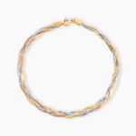 Bracelet Jasmin Tresse Or Tricolore - Bijoux sans pierre Femme | Histoire d&rsquo;Or
