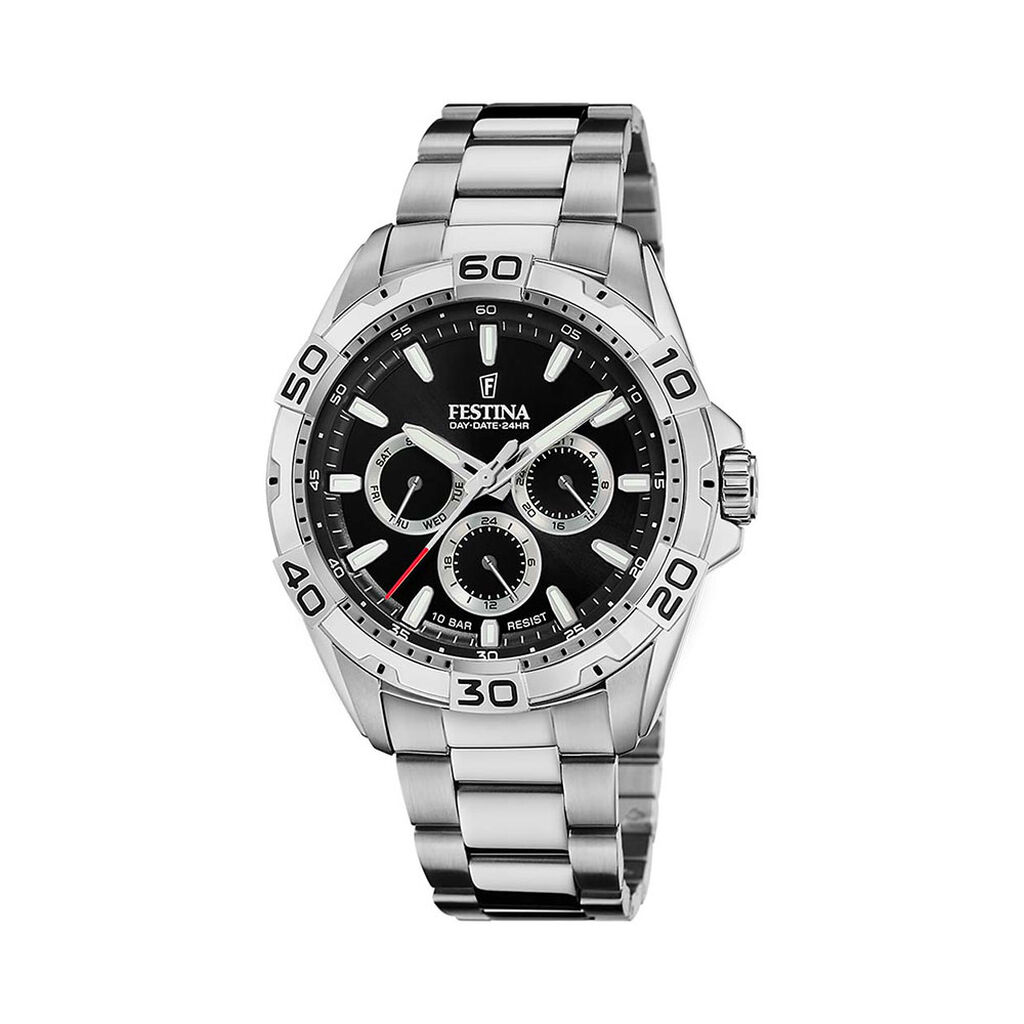Montre Festina Multifonctions Noir - Montres Homme | Histoire d’Or