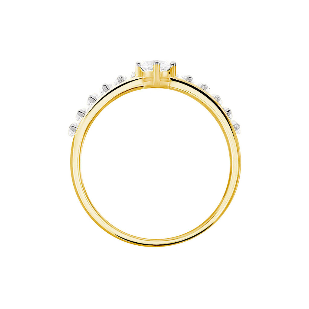 Bague Dolfina Or Jaune Oxyde De Zirconium - Bagues solitaires Femme | Histoire d’Or