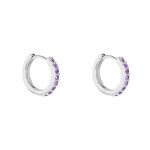 Cr&eacute;oles Rio Argent Blanc Oxyde De Zirconium - Boucles d'oreilles cr&eacute;oles Femme | Histoire d&rsquo;Or