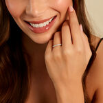 Alliance Eloisa Ld Platine Blanc Diamant Synth&eacute;tique - Alliances Femme | Histoire d&rsquo;Or