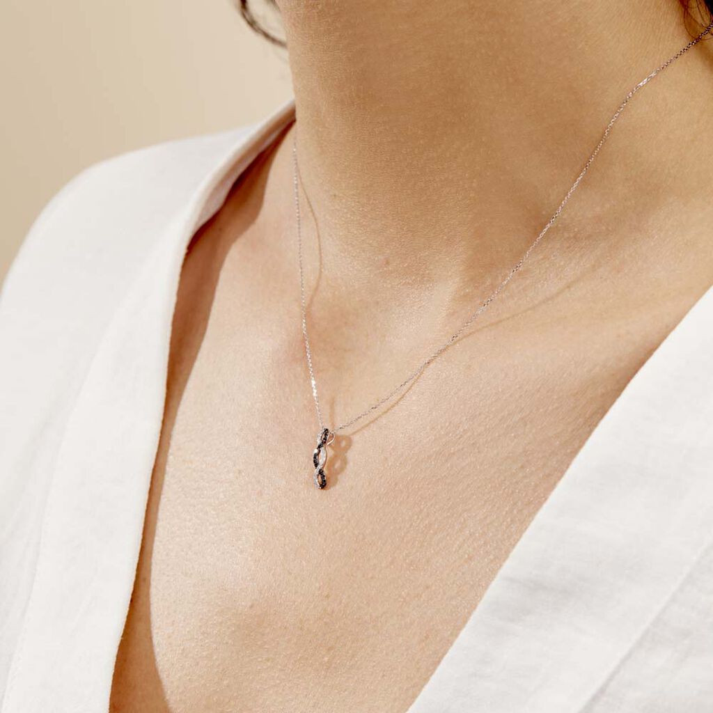 Collier Lilybeth Or Blanc Diamant - Colliers Femme | Histoire d’Or