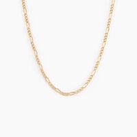 Collier Cameo Maille Alternée 1/3 Or Jaune