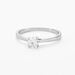 Bague Aphrodite Ld Platine Blanc Diamant Synthétique - Bagues solitaires Femme | Histoire d’Or