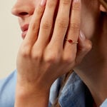 Bague Vintage Love Plaque Or Jaune Pierre De Synthese - Bagues solitaires Femme | Histoire d&rsquo;Or