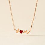 Collier Olufe Argent Rose Oxyde De Zirconium - Colliers fantaisie Femme | Histoire d&rsquo;Or