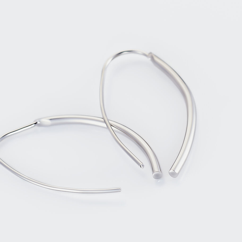 Boucles D'oreilles Pendantes Bira Argent Blanc - Boucles d'oreilles fantaisie Femme | Histoire d’Or
