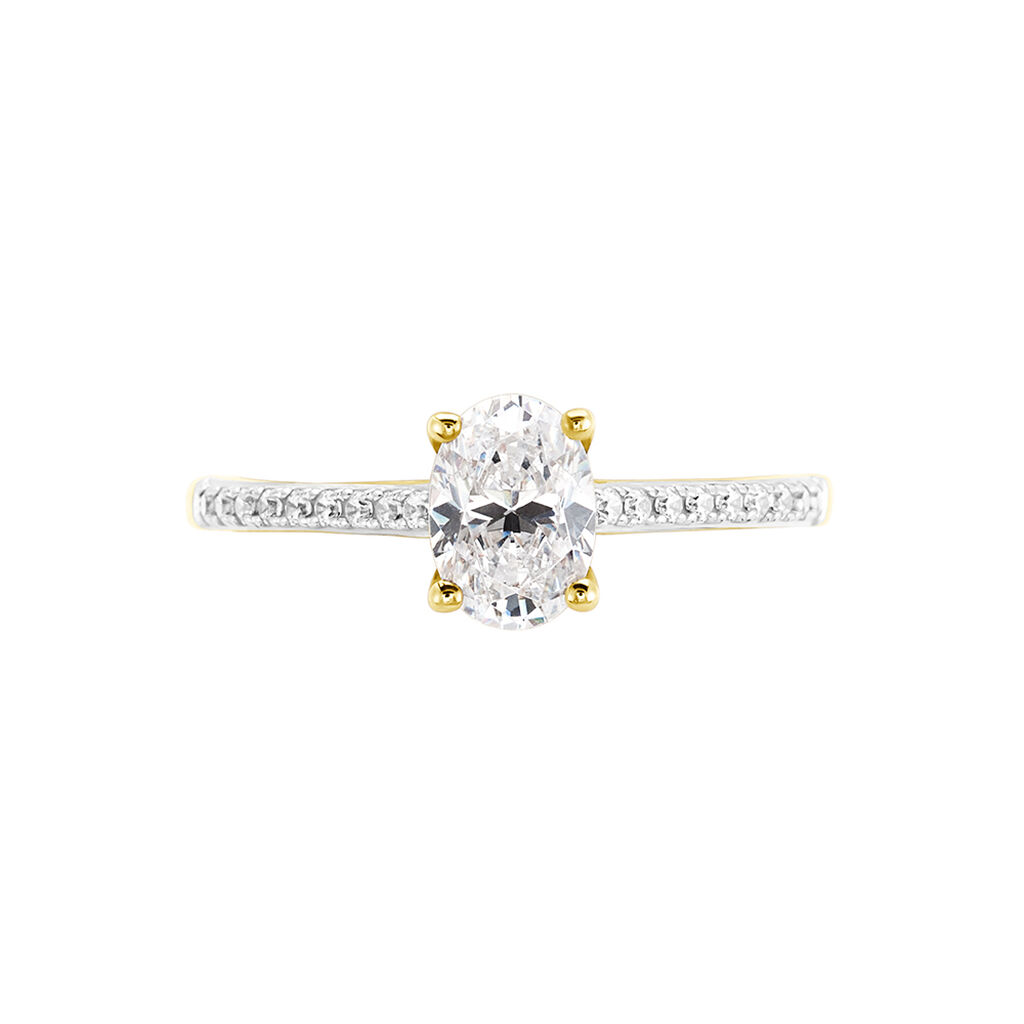 Bague Sorley Or Jaune Oxyde De Zirconium - Bagues solitaires Femme | Histoire d’Or