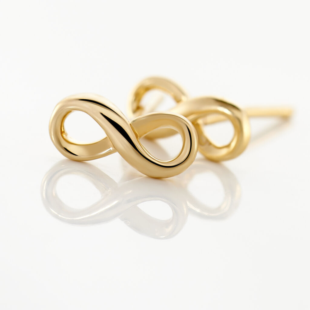 Boucles D'oreilles Puces Ajna Plaqu&eacute; Or Jaune - Boucles d'oreilles fantaisie Femme | Histoire d&rsquo;Or