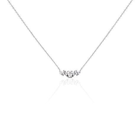 Collier Argent Blanc Winter Sweetness Oxyde De Zirconium - Colliers fantaisie Femme | Histoire d’Or