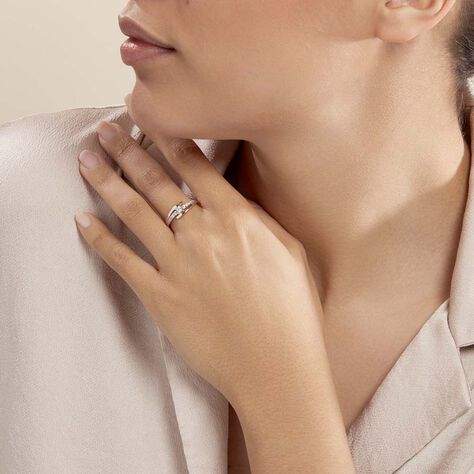 Bague Auberi Plaqué Or Jaune Oxyde De Zirconium - Bagues solitaires Femme | Histoire d’Or