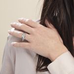 Bague Argent Blanc Psara - Bagues fantaisie Femme | Histoire d&rsquo;Or