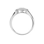 Bague Fidjy Argent Blanc Oxyde De Zirconium - Bagues avec pierre Femme | Histoire d&rsquo;Or