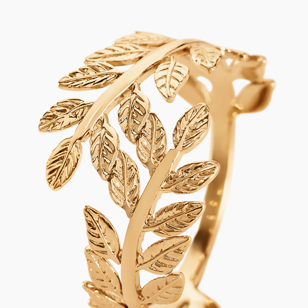 Bague Folia Plaqué Or Jaune - Bagues fantaisie Femme | Histoire d’Or