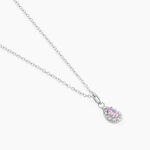 Collier Court Argent Blanc Tania Oxyde De Zirconium - Ras de cou Femme | Histoire d&rsquo;Or