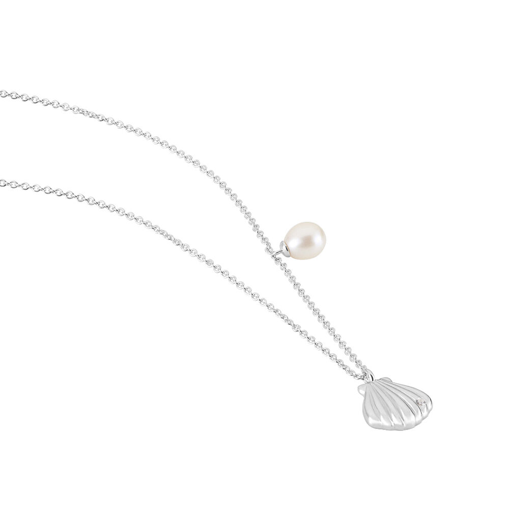 Collier Blandino Argent Blanc Perle De Culture - Colliers fantaisie Femme | Histoire d’Or