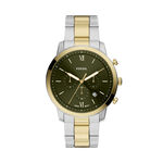 Montre Fossil Neutra Chrono Vert - F&ecirc;te des p&egrave;res Homme | Histoire d&rsquo;Or