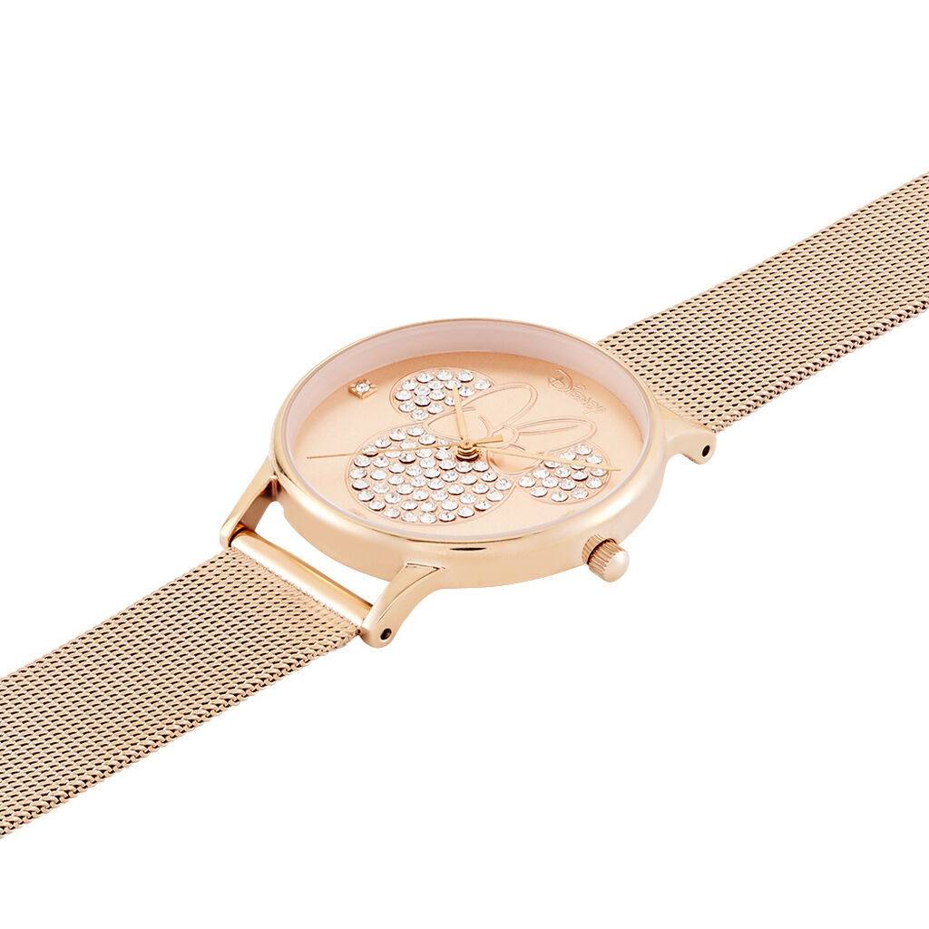 Montre Disney Doré Rose - Montres Femme | Histoire d’Or