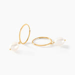 Cr&eacute;oles Or Jaune Perle De Culture - Boucles d'oreilles cr&eacute;oles Femme | Histoire d&rsquo;Or