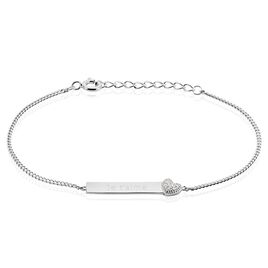 Bracelet Argent Rosule Oxydes De Zirconium - Bracelets fantaisie Femme | Histoire d’Or