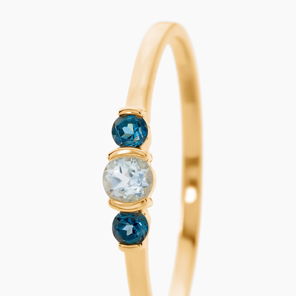 Bague Mediha Or Jaune Topaze - Bagues avec pierre Femme | Histoire d’Or