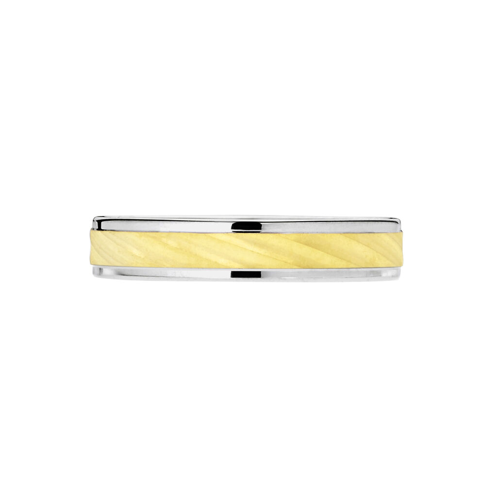Alliance Maria-celeste Ruban Plat Or Bicolore - Alliances Unisex | Histoire d&rsquo;Or