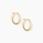 Cr&eacute;oles Beaumont Argent Dor&eacute; A L'Or 750/1000 - Boucles d'oreilles cr&eacute;oles Femme | Histoire d&rsquo;Or