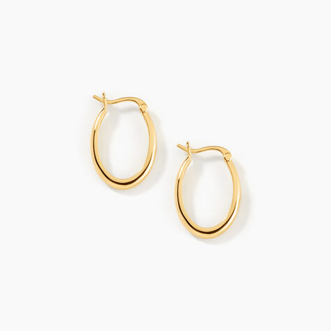 Cr&eacute;oles Beaumont Argent Dor&eacute; A L'Or 750/1000 - Boucles d'oreilles cr&eacute;oles Femme | Histoire d&rsquo;Or