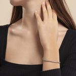 Bracelet Jany Maille Palmier Or Blanc - Bracelets cha&icirc;ne Femme | Histoire d&rsquo;Or