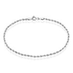 Bracelet Jerry Maille Corde Or Blanc - Bracelets cha&icirc;ne Femme | Histoire d&rsquo;Or