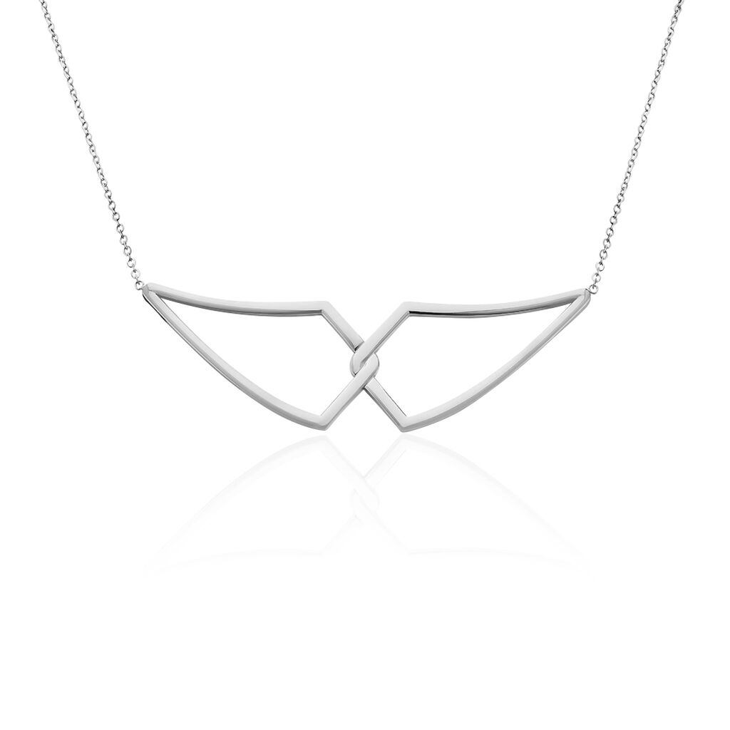 Collier Sautoir Adelind Acier Blanc - Sautoirs Femme | Histoire d’Or