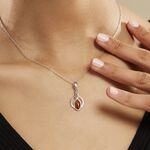 Collier Argent Blanc Anne-therese Ambre - Colliers fantaisie Femme | Histoire d&rsquo;Or