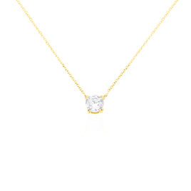 Collier Ponama Or Jaune Oxyde De Zirconium - Colliers Femme | Histoire d’Or