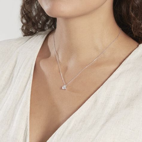 Collier Solitaire Argent Lylwenn - Colliers fantaisie Femme | Histoire d’Or