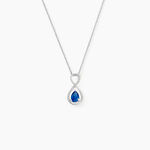 Collier Odessa Or Blanc Saphir Diamant - Colliers Femme | Histoire d&rsquo;Or