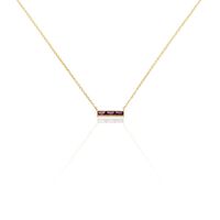 Collier Plaqué Or Linnert Spinelles