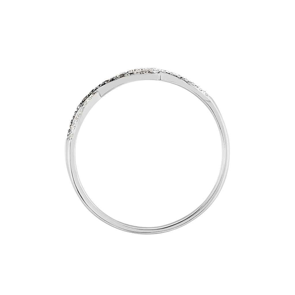 Bague Lilybeth Or Blanc Diamant - Bagues avec pierre Femme | Histoire d’Or